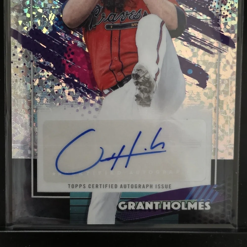 2026 Topps Finest Grant Holmes #FMA-GH Mini Diamond Auto Mlb Atlanta Braves